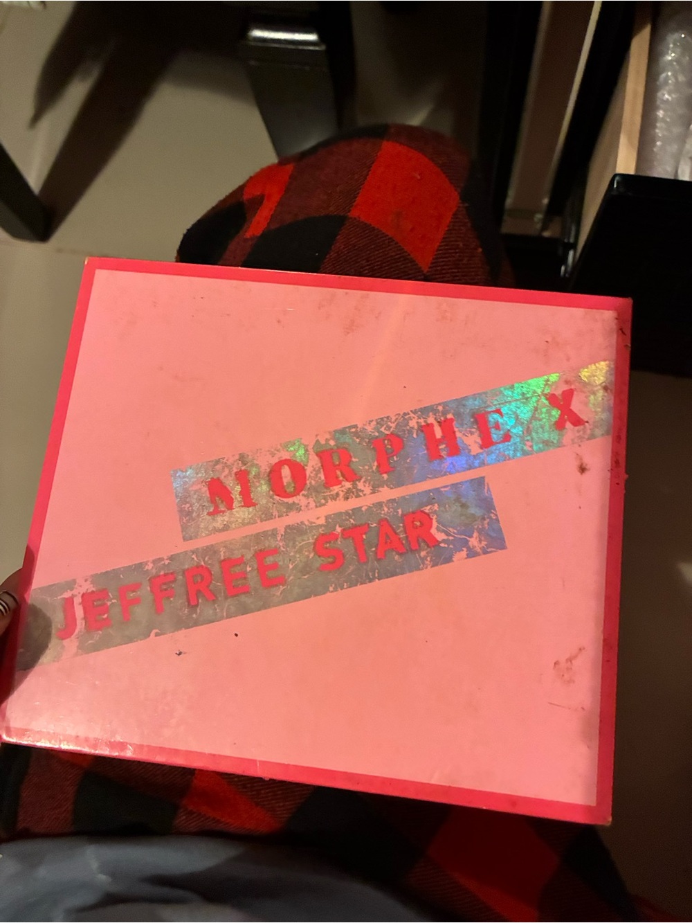 Jeffree Star Pink Holographic Logo Makeup Palette